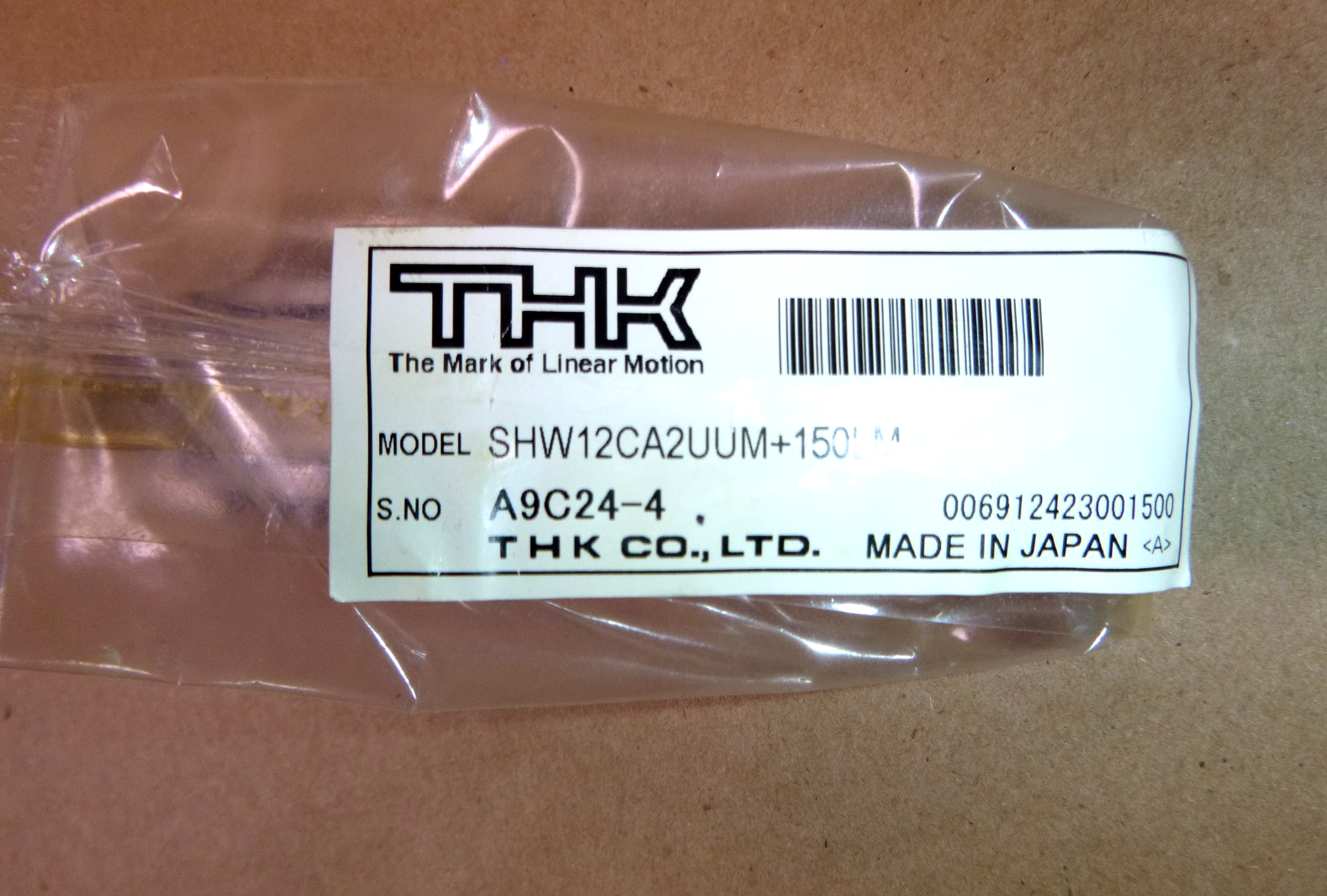 SHW12CA2UUM+150LM THK Linear Guide Block 150mm Long | Industrial MRO Replacement Parts, Manufacturing Machine Parts & Components, Heavy Equipment Parts Supplier