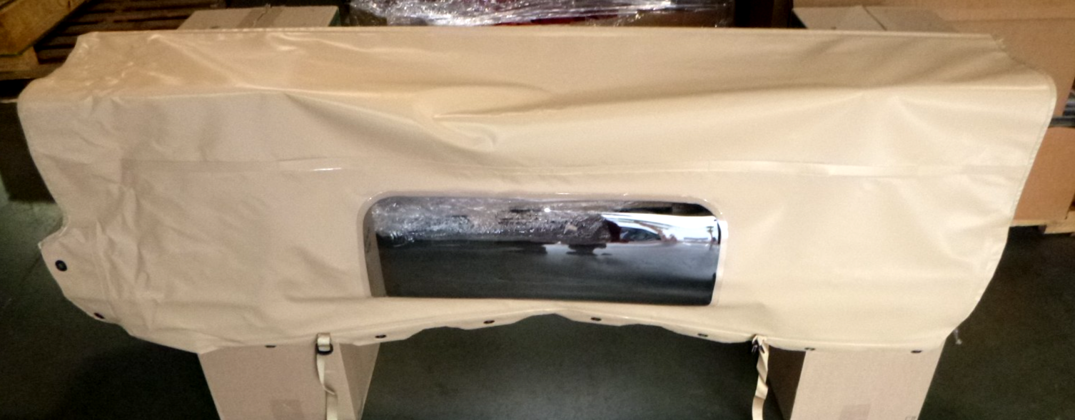 USGI M998 Humvee Two Man Soft Top Tan Rear Curtain 12340737-2, 2540-01-330-6171