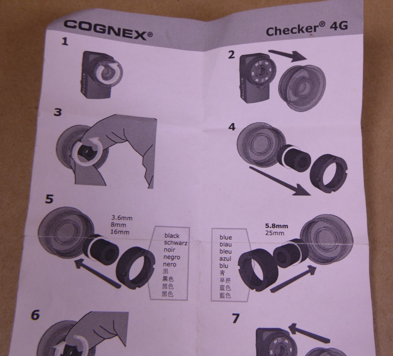 Cognex Checker 4G Sensor Replacement Parts 25mm 8mm 3.6mm F/2.0 Lens | Electrical MRO Replacement Parts & Components and Commercial Electrical Supplies Company
