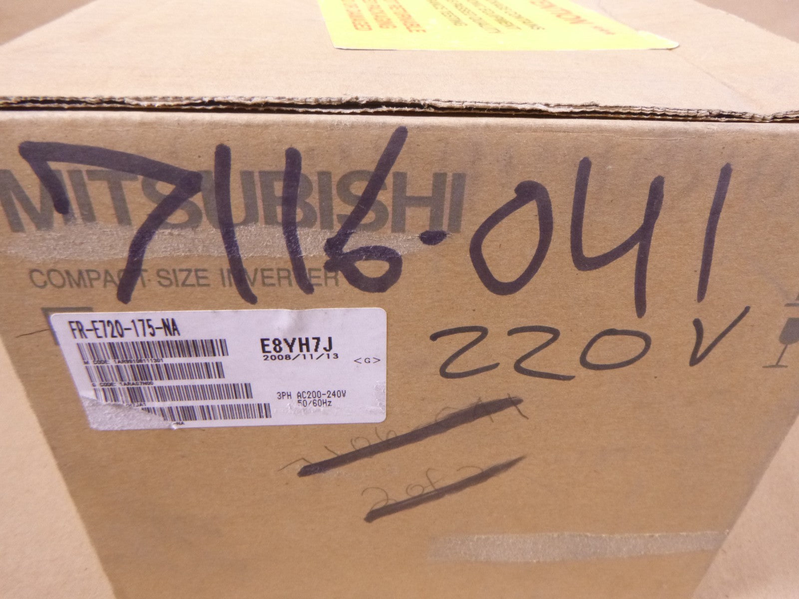 FR-E720-175-NA Mitsubishi E700 Series Inverter 5HP 200-240VAC 3PH | Electrical MRO Replacement Parts & Components and Commercial Electrical Supplies Company