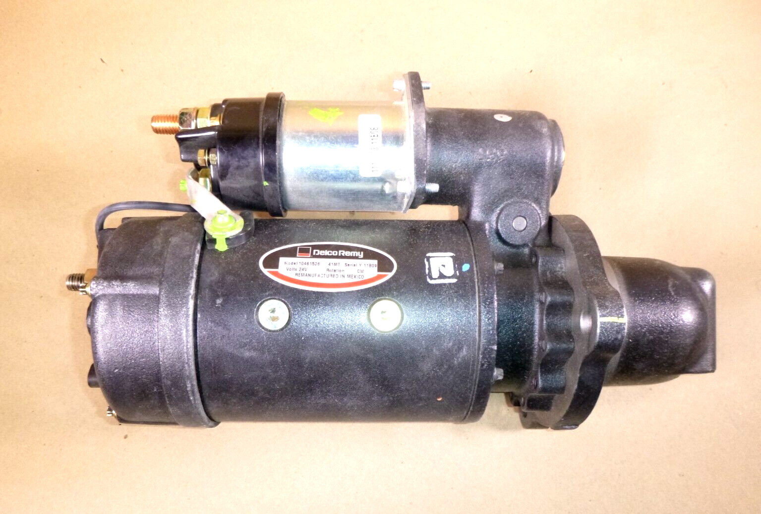 Genuine Reman Delco Remy Starter 10461528, 24 Volt 12 Tooth CW 8/10 Pinion Pitch | Replacement Truck Parts, Trailer Accessories, Automobile Supplies, Car Parts & Accessories