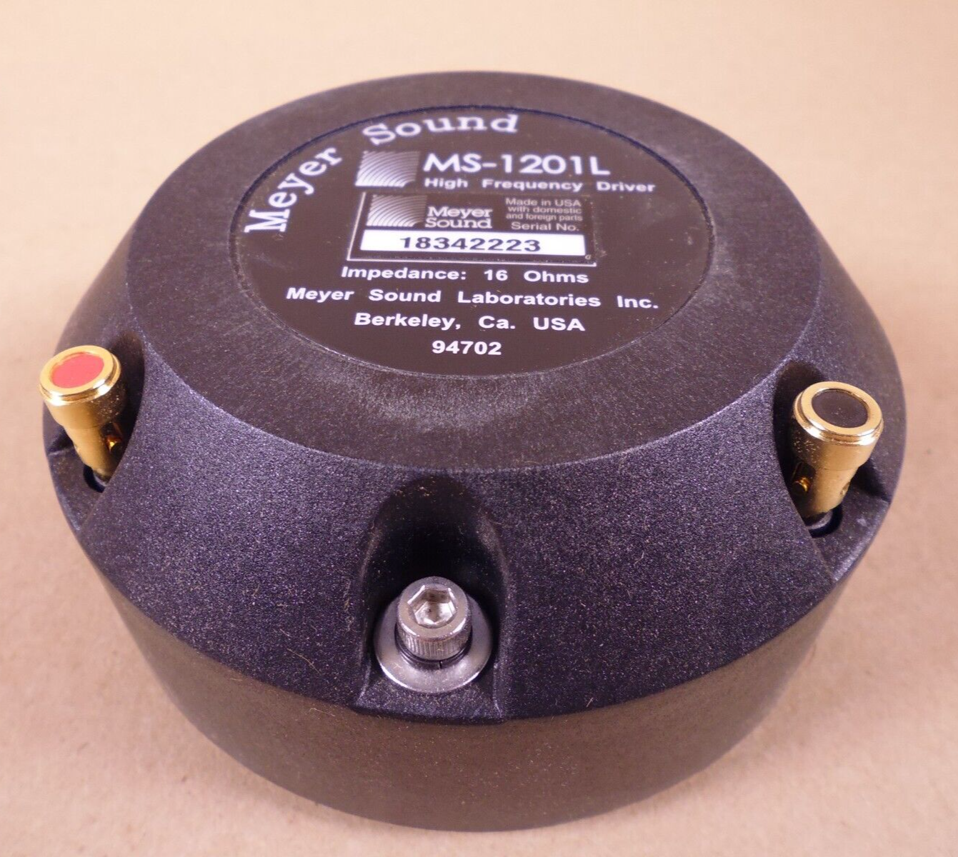 Meyer Sound MS-1201L Replacement Driver For MICA MINA Loudspeaker 40.134.045.02 | Electrical MRO Replacement Parts & Components and Commercial Electrical Supplies Company