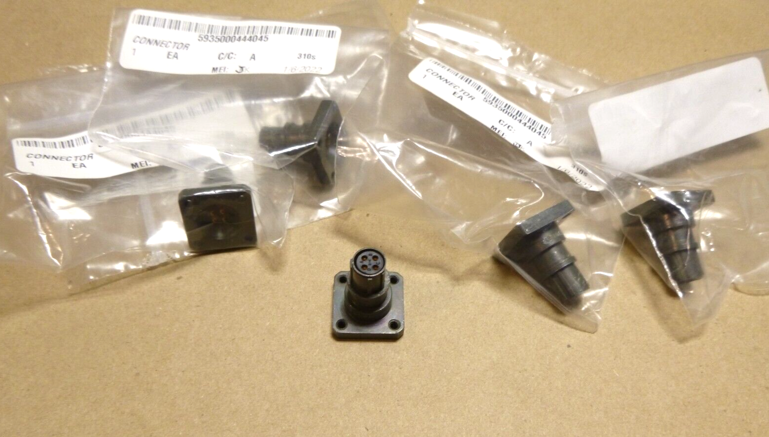 (Lot of 5) Bendix 71-406345-4S, MIL-C-26482 Series 1 Connector, Solder Contacts | Electrical MRO Replacement Parts & Components and Commercial Electrical Supplies Company