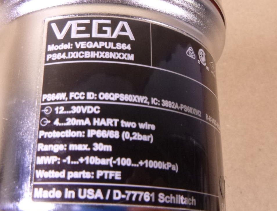 VEGA PS64.IXICBIHX8NXXM VEGAPULS 64 Radar Sensor , 12-30VDC , 1/2" NPT, 4-20mA | Electrical MRO Replacement Parts & Components and Commercial Electrical Supplies Company