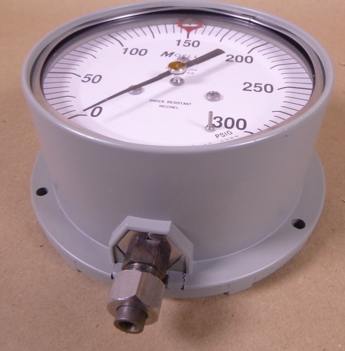 Moeller SGF4I1Y-G-D 0-300 PSIG Shock-Resistant Pressure Gauge , 6685-01-296-7359 | Industrial MRO Replacement Parts, Manufacturing Machine Parts & Components, Heavy Equipment Parts Supplier