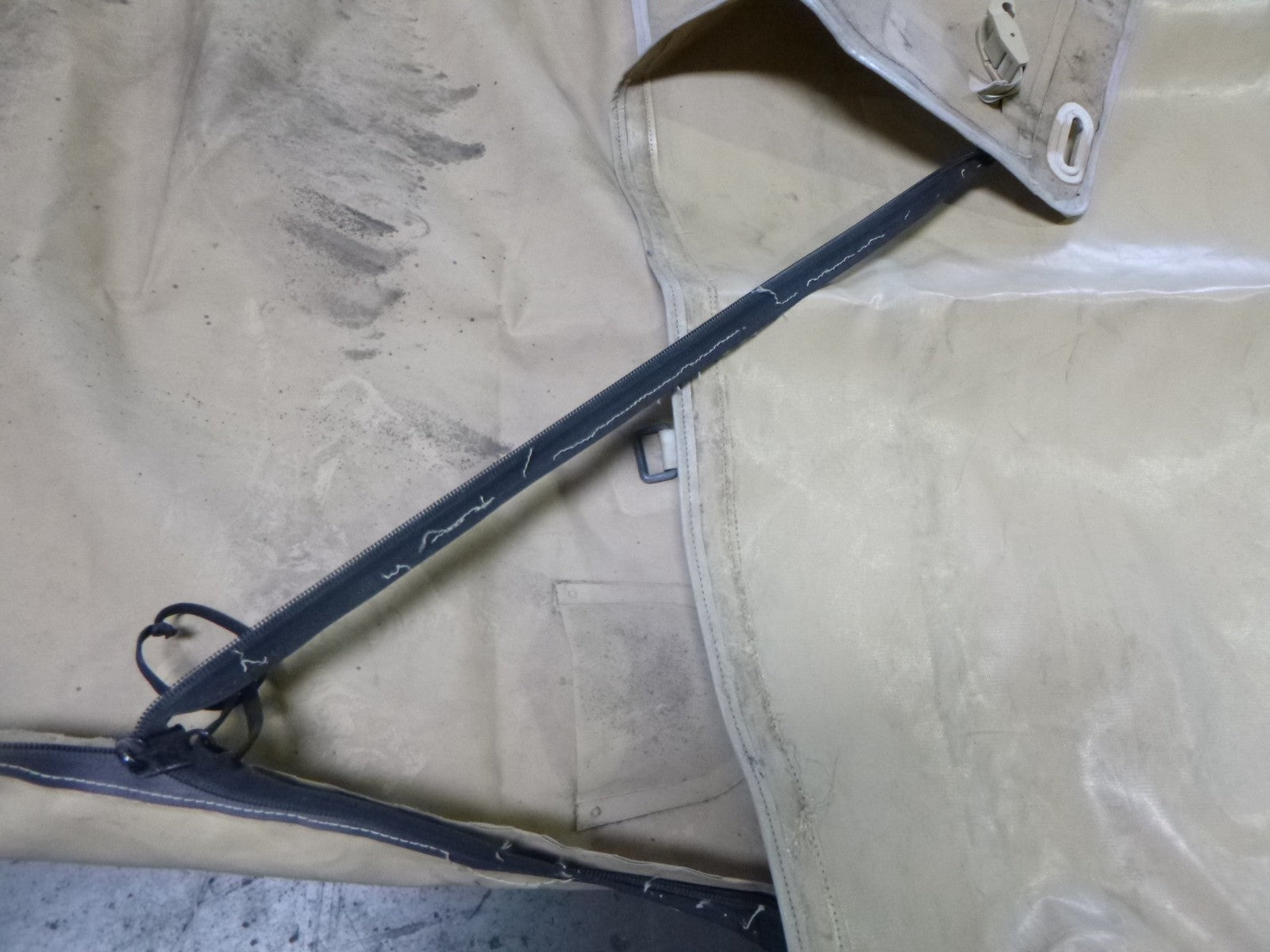 *TEAR* M1101 M1102 TRAILER COVER TAN SOFT TOP 12470989-3 , 2540-01-493-7897 | Replacement Truck Parts, Trailer Accessories, Automobile Supplies, Car Parts & Accessories