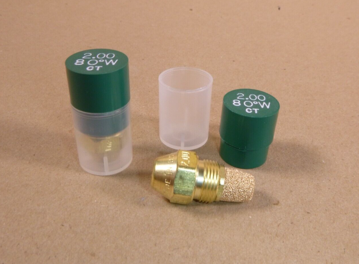 (Lot of 2) Delavan Oil Burner Nozzle 2.00-80W , 2 .00 GPH 80 Degree, Made in USA | Industrial MRO Replacement Parts, Manufacturing Machine Parts & Components, Heavy Equipment Parts Supplier