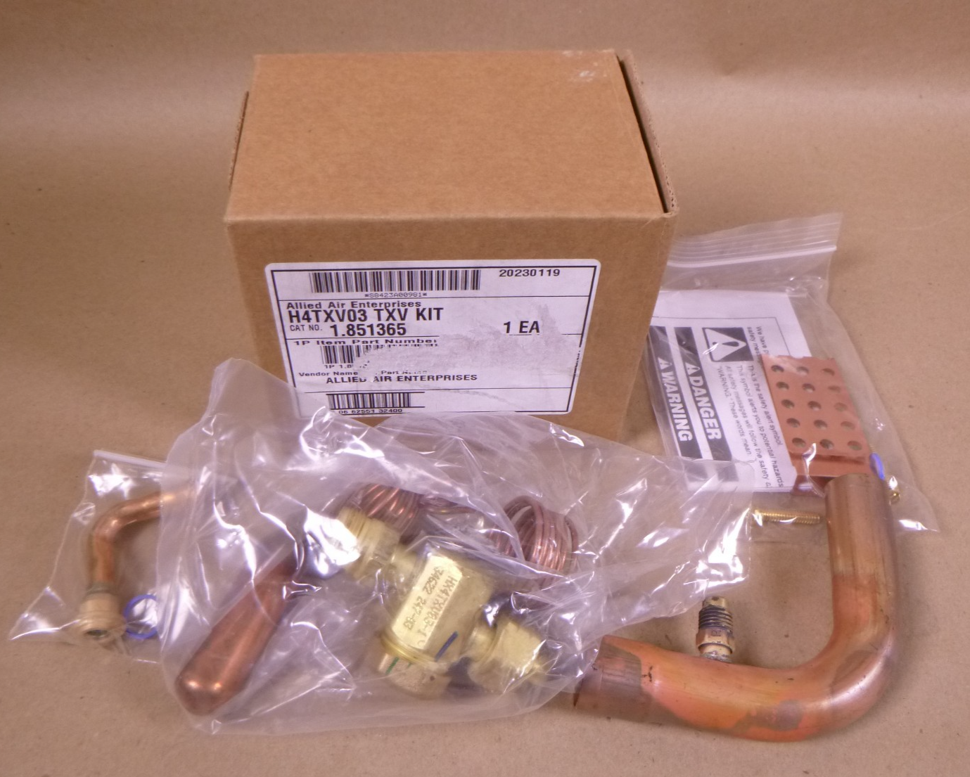 H4TXV03 TXV Kit Allied Parker 1.851365 Expansion Valve HXCE6KX200R410A | Industrial MRO Replacement Parts, Manufacturing Machine Parts & Components, Heavy Equipment Parts Supplier