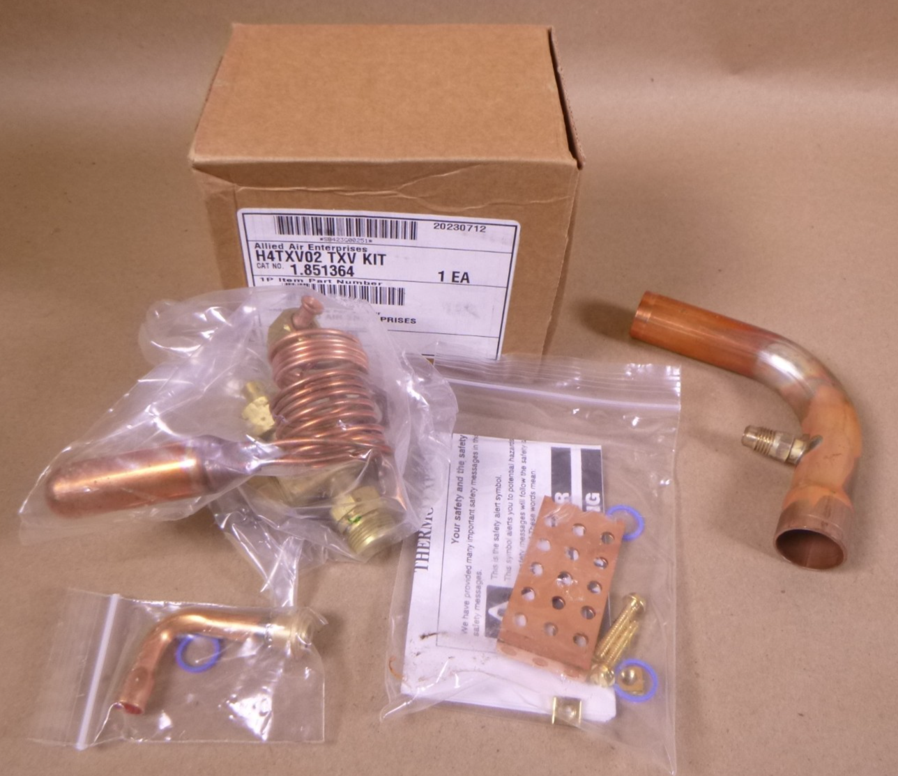 H4TXV02 TXV Kit Allied Air Enterprises 1.851364 Expansion Valve HXCE5ZX200R410A | Electrical MRO Replacement Parts & Components and Commercial Electrical Supplies Company