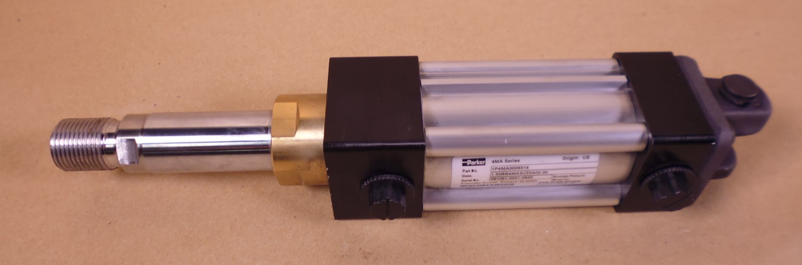 Parker 1P4MA0009314 4MA Series Pneumatic Actuator Cylinder 250PSI | Industrial MRO Replacement Parts, Manufacturing Machine Parts & Components, Heavy Equipment Parts Supplier