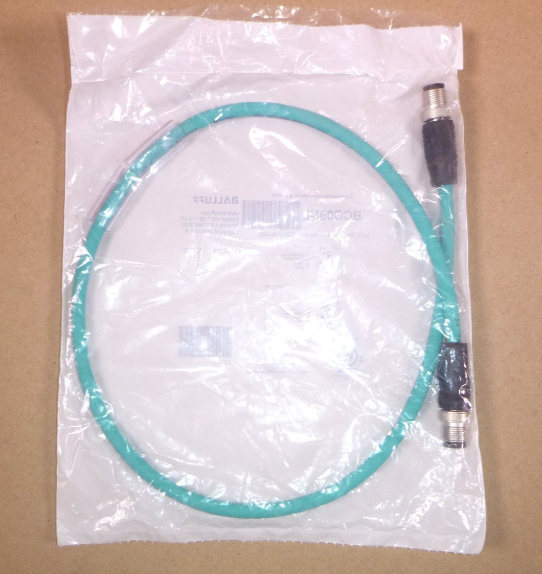 BCC09NL Balluff Cable M12 Male To M12 Male Straight 4-pin D-coded 60cm Length | Electrical MRO Replacement Parts & Components and Commercial Electrical Supplies Company