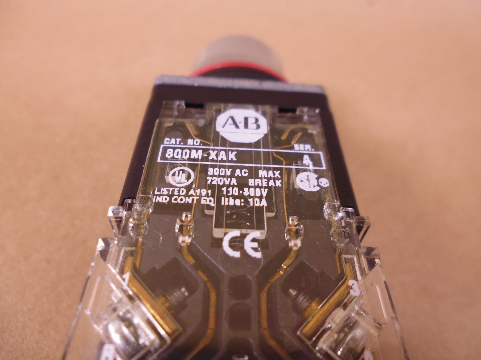 Allen Bradley 800MR-B1 Push Button 800MRB1 , SER C | Electrical MRO Replacement Parts & Components and Commercial Electrical Supplies Company