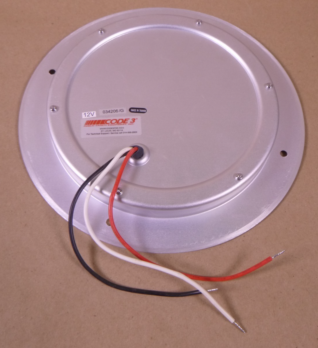Code3 PCL-LED Patient Compartment Light, 9" Round, 12V, Fits 7.5" Cutout | Replacement Truck Parts, Trailer Accessories, Automobile Supplies, Car Parts & Accessories