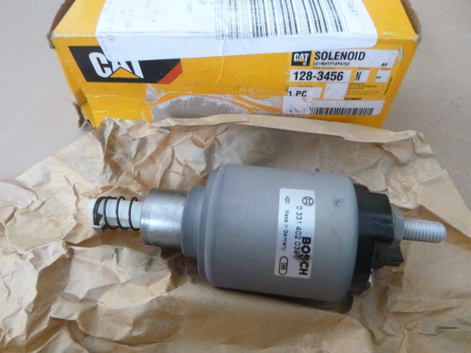 Genuine Caterpillar 12V Starter Solenoid 128-3456 Fits 3054, 3056, 3054B, G3516B | Industrial Tractor Parts Supplier and Surplus Tractor Parts & Accessories