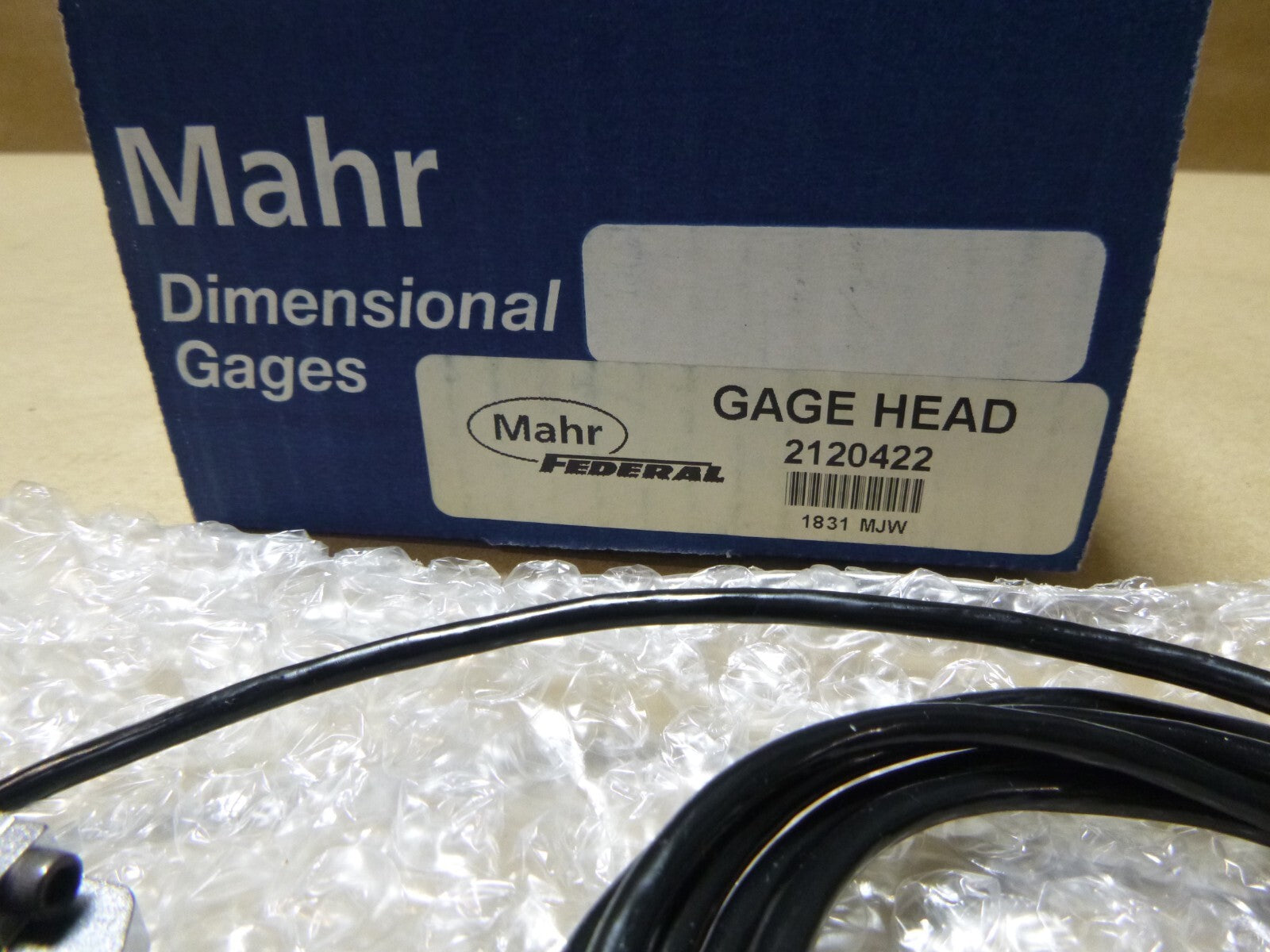 MAHR Adjustable Nose Mount 2120422 Lever Gage Head, 280° arc, 4 Ft. Cable | Industrial MRO Replacement Parts, Manufacturing Machine Parts & Components, Heavy Equipment Parts Supplier
