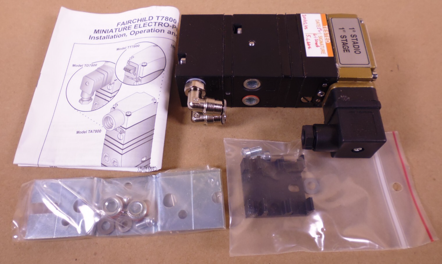 TDCI7800-406 Fairchild Electro-Pneumatic Transducer, 0-120 PSIG, 4-20mA, 30VDC | Industrial MRO Replacement Parts, Manufacturing Machine Parts & Components, Heavy Equipment Parts Supplier