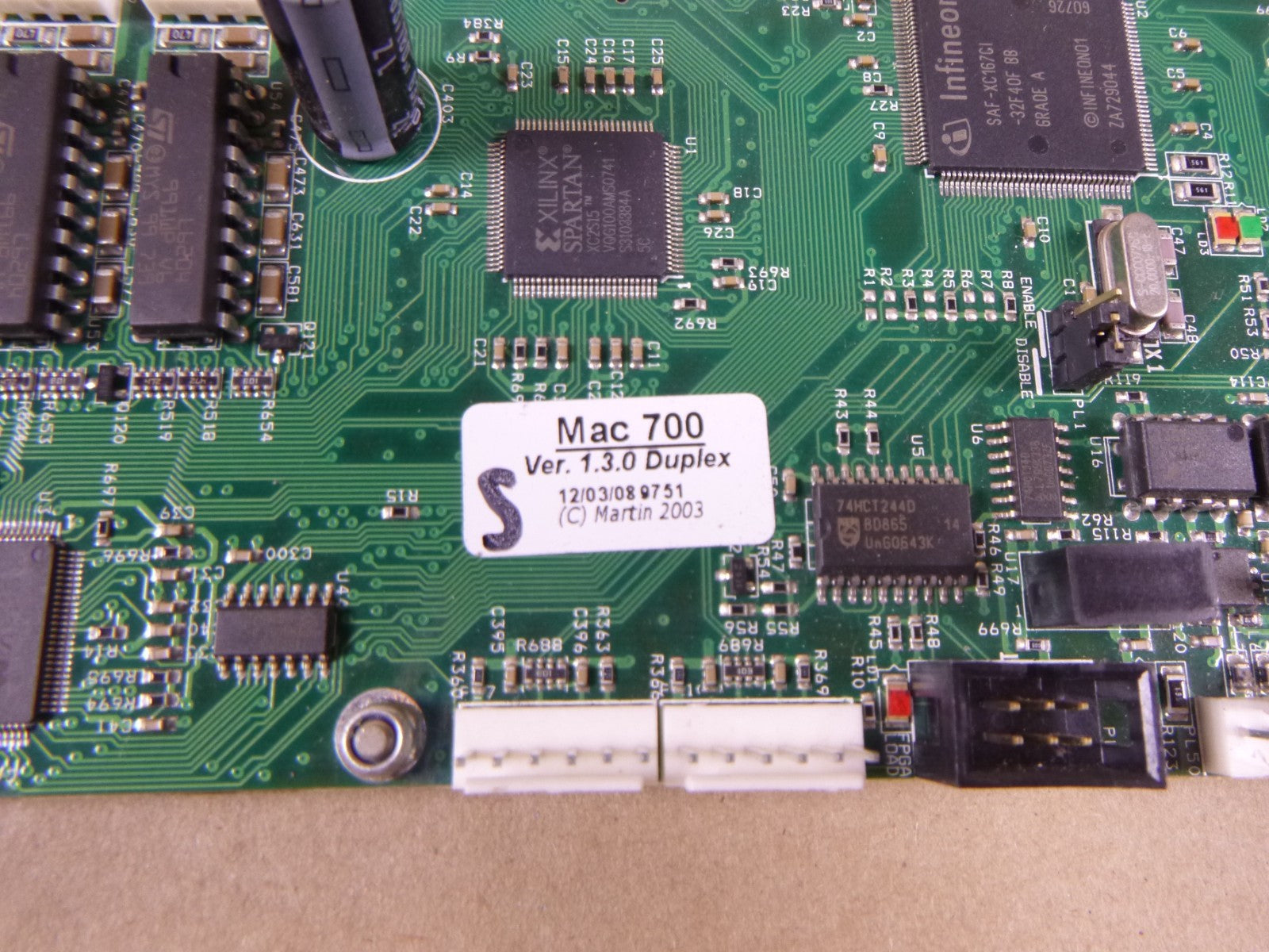 *UNTESTED* Martin 62000116 / 62000115 ? PCBA MAC 700 Motherboard | Electrical MRO Replacement Parts & Components and Commercial Electrical Supplies Company