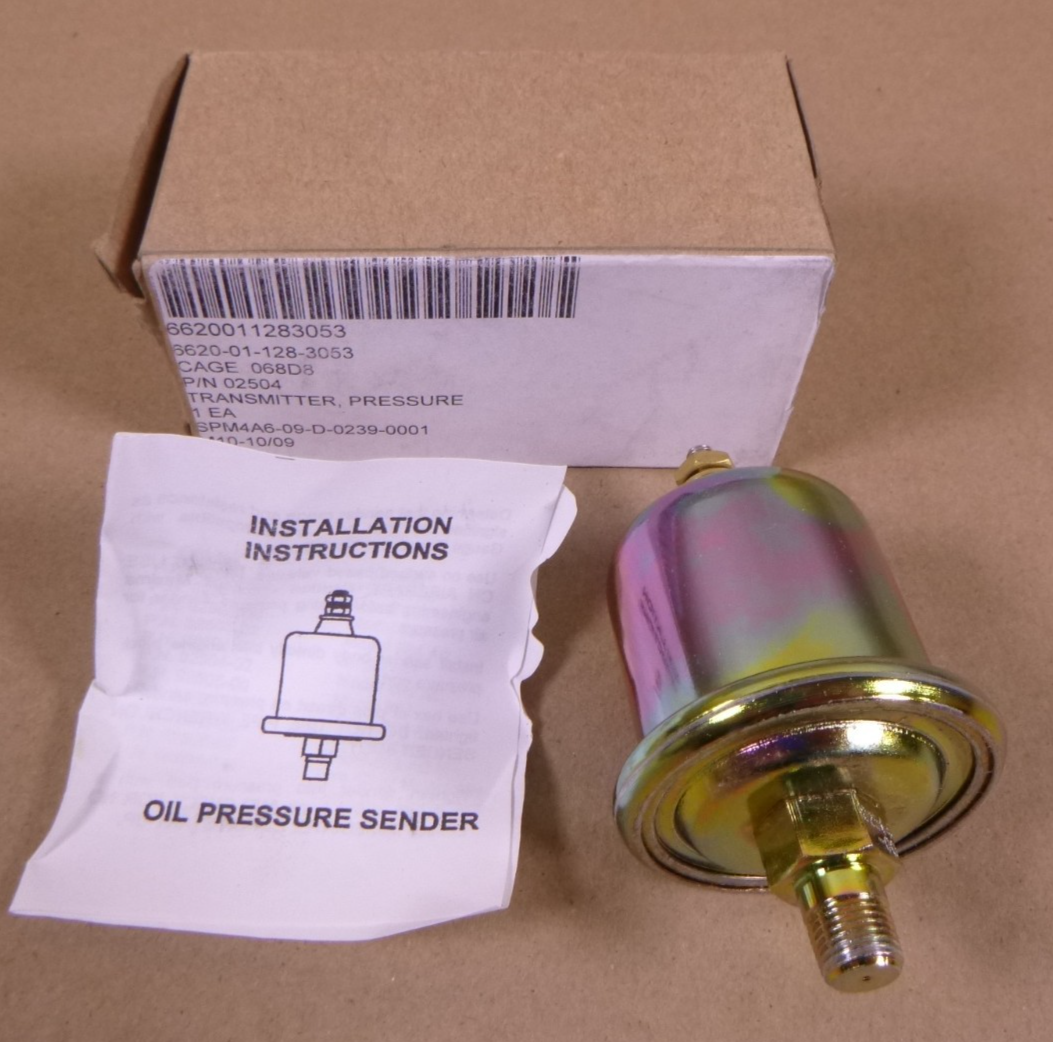 MEP802A MEP803A Oil Pressure Sender Switch 02504, 88-21107 , 6620-01-128-3053