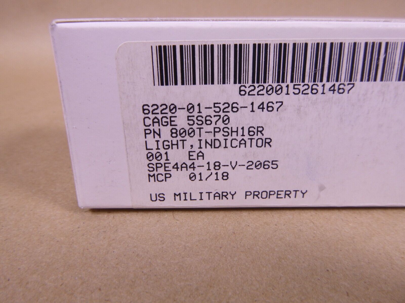 New 800T-PSH16R Allen Bradley 18mm Red Pilot Light, 120V AC, 50/60 Hz | Electrical MRO Replacement Parts & Components and Commercial Electrical Supplies Company