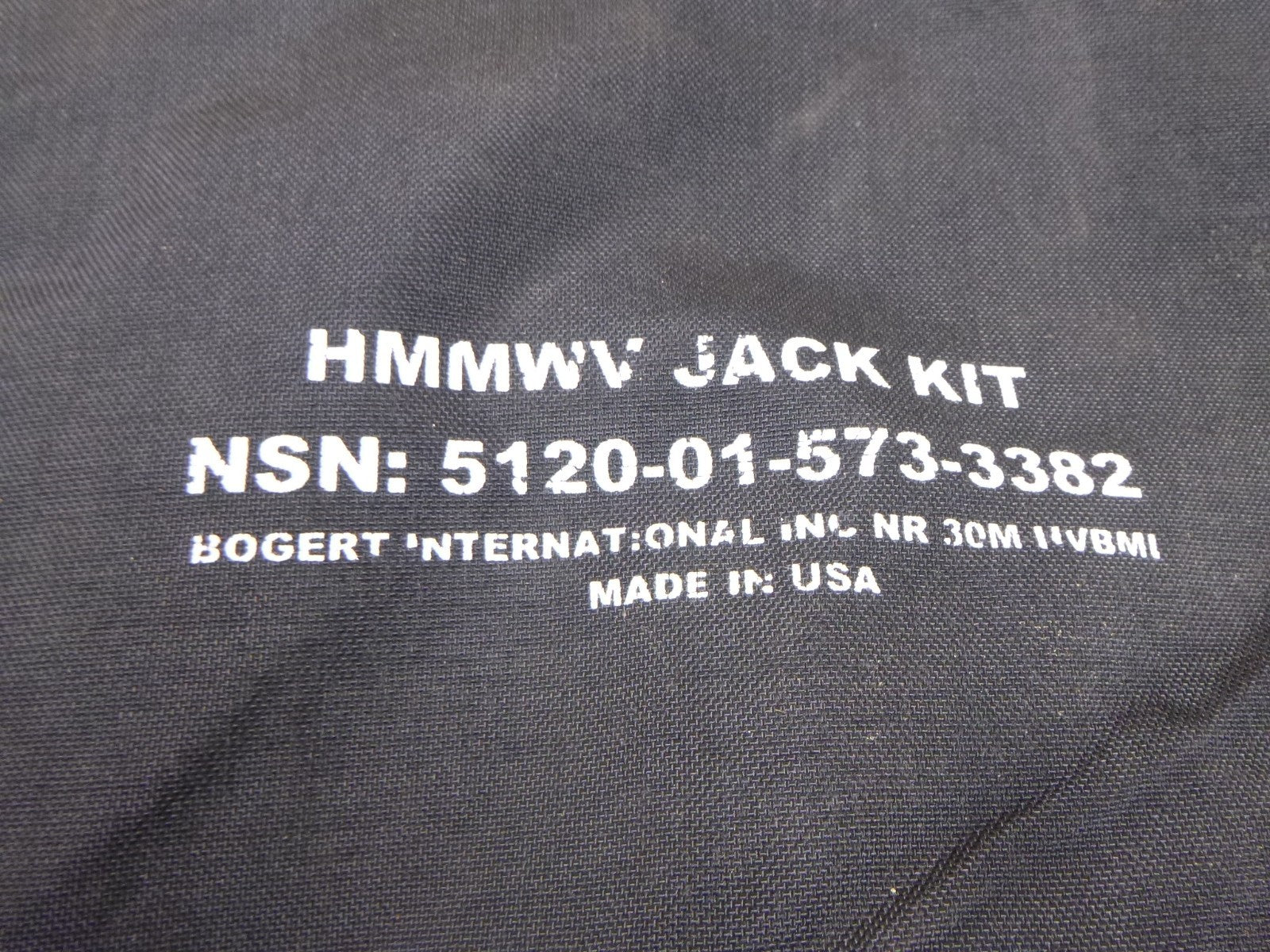 Carrying Bag Only For HMMWV Bogert 30M-HVBMI 4.25T Lifting Jack 5120-01-573-3382