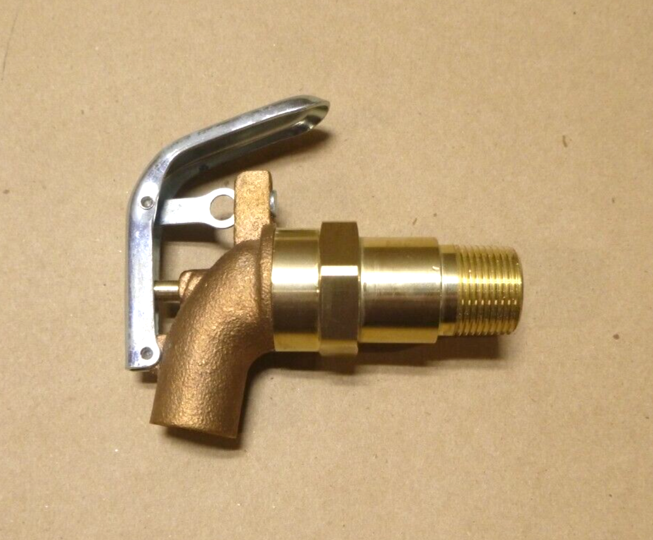 USGI Military Burlington Brass Manual Drum Faucet Self Closing 4 GPM, 3/4" NPT | Industrial MRO Replacement Parts, Manufacturing Machine Parts & Components, Heavy Equipment Parts Supplier