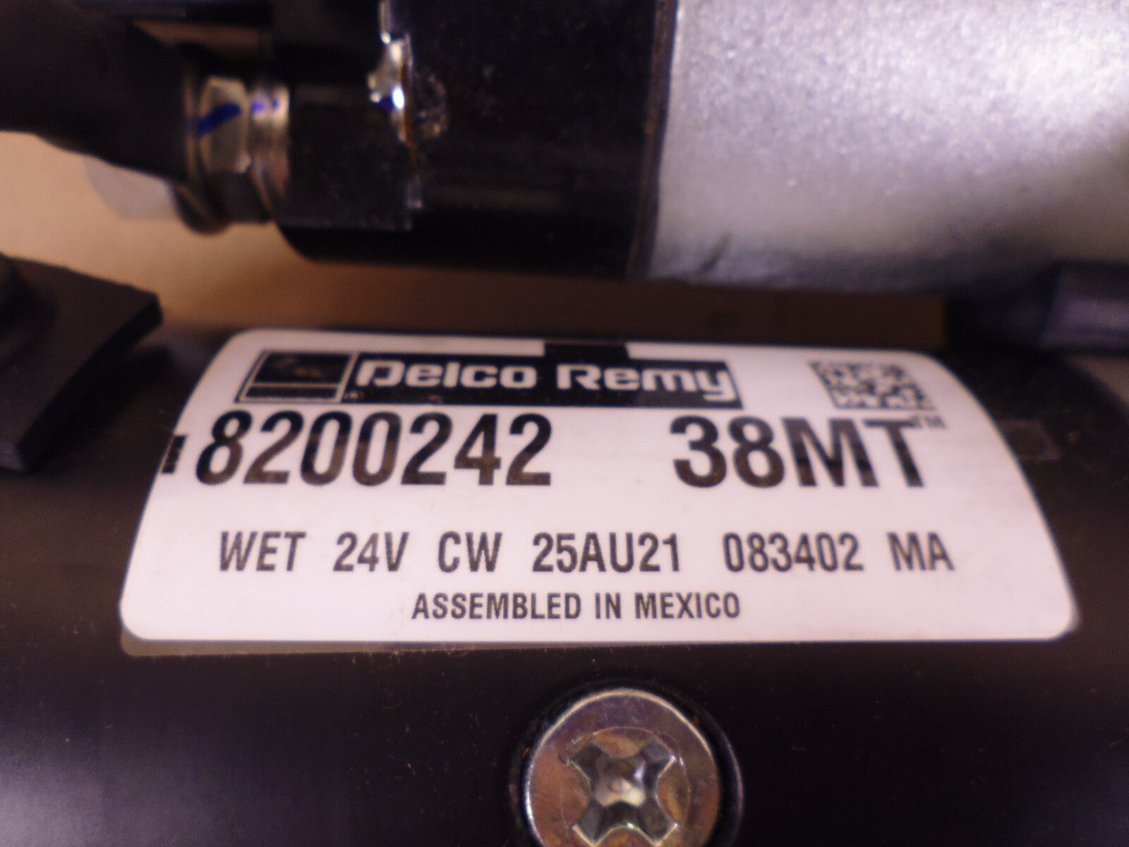 8200242 38MT Delco Remy Starter, 24V SAE