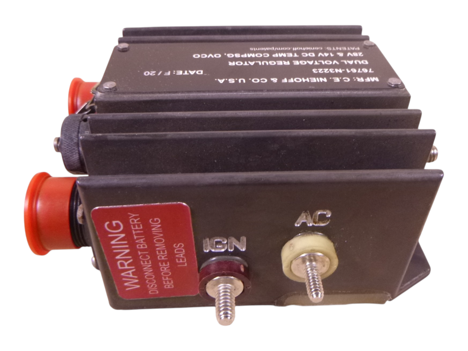 Niehoff N3223 14 & 28 VDC Dual Voltage Regulator 76761-N3223 , 2920-01-628-9570