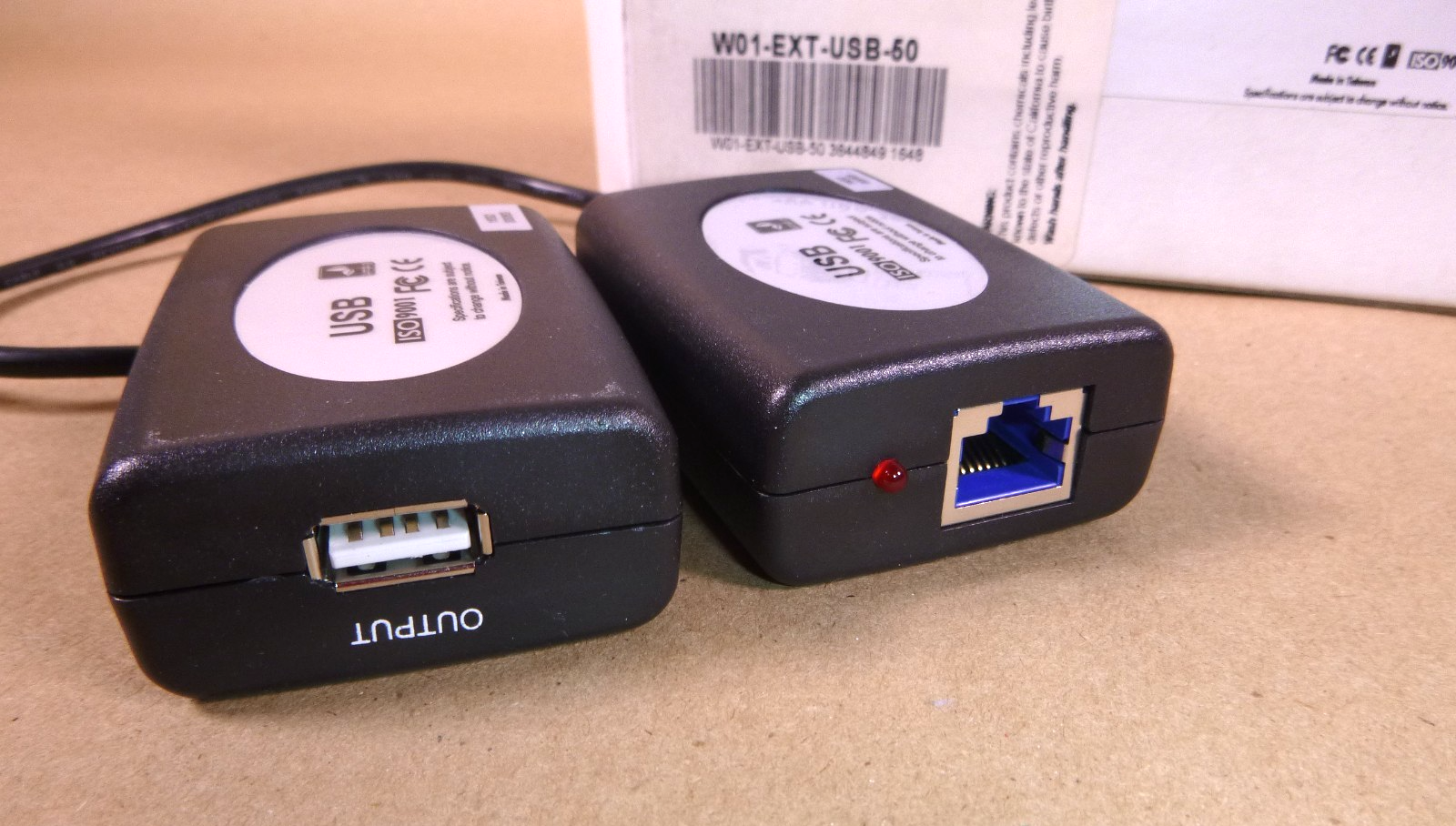 L-com W01-EXT-USB-50 USB UTP EXTENDER 150&