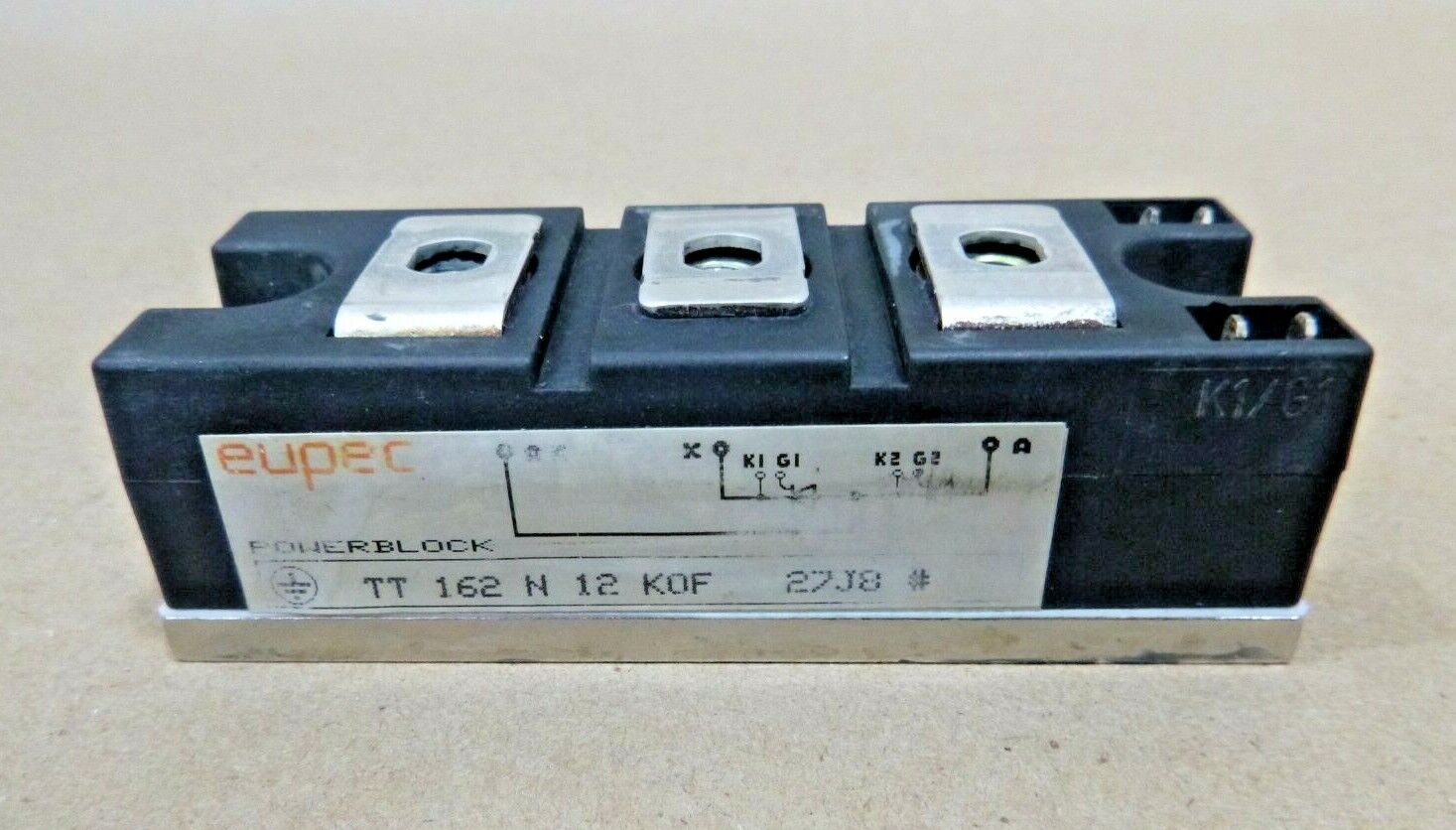 Eupec TT162N12K0F Powerblock Module - Phase Control Thyristor Module | Industrial MRO Replacement Parts, Manufacturing Machine Parts & Components, Heavy Equipment Parts Supplier