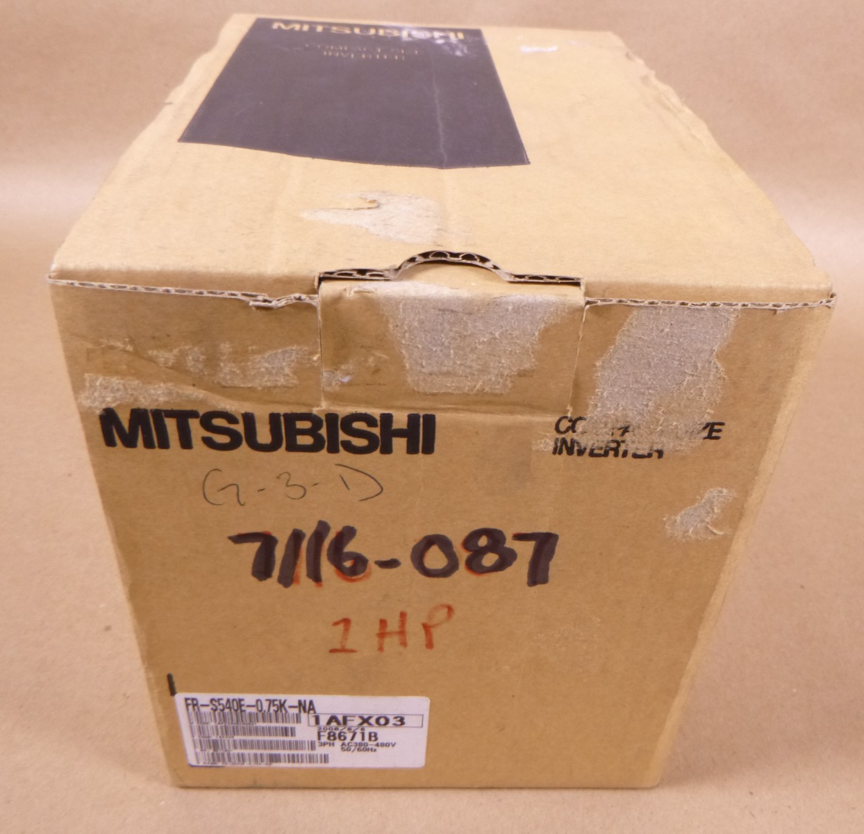 Mitsubishi FR-S540E-0.75K-NA Inverter 3-Phase 1HP AC Drive 380-480VAC | Electrical MRO Replacement Parts & Components and Commercial Electrical Supplies Company