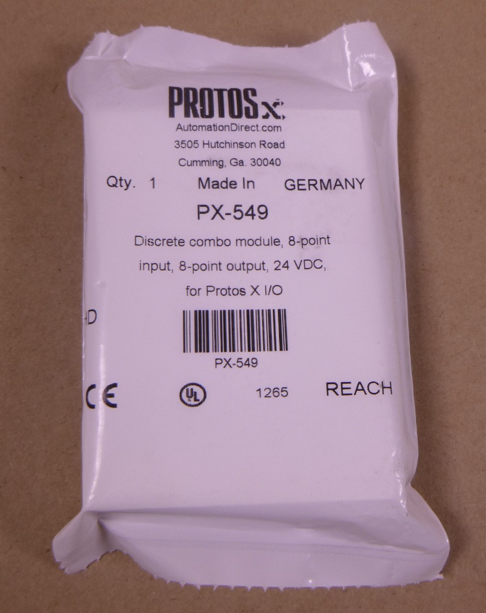 Automation Direct PX-549 Protos X Discrete Combo Module, 8-point, 24 VDC | Electrical MRO Replacement Parts & Components and Commercial Electrical Supplies Company