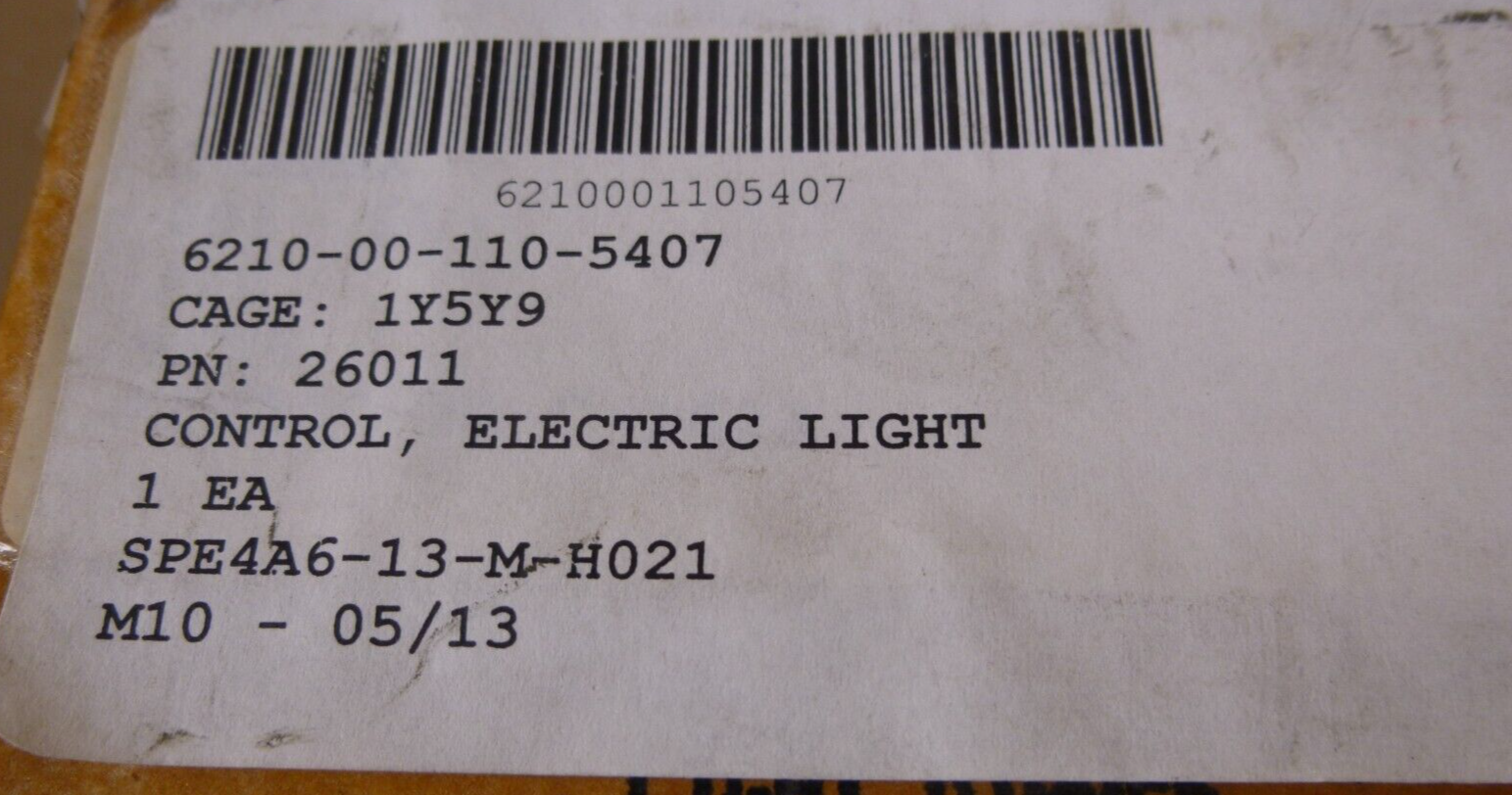 Oeco 26011 Dimmer Light Control 218-27538-1 , 6210-00-110-5407 | Electrical MRO Replacement Parts & Components and Commercial Electrical Supplies Company
