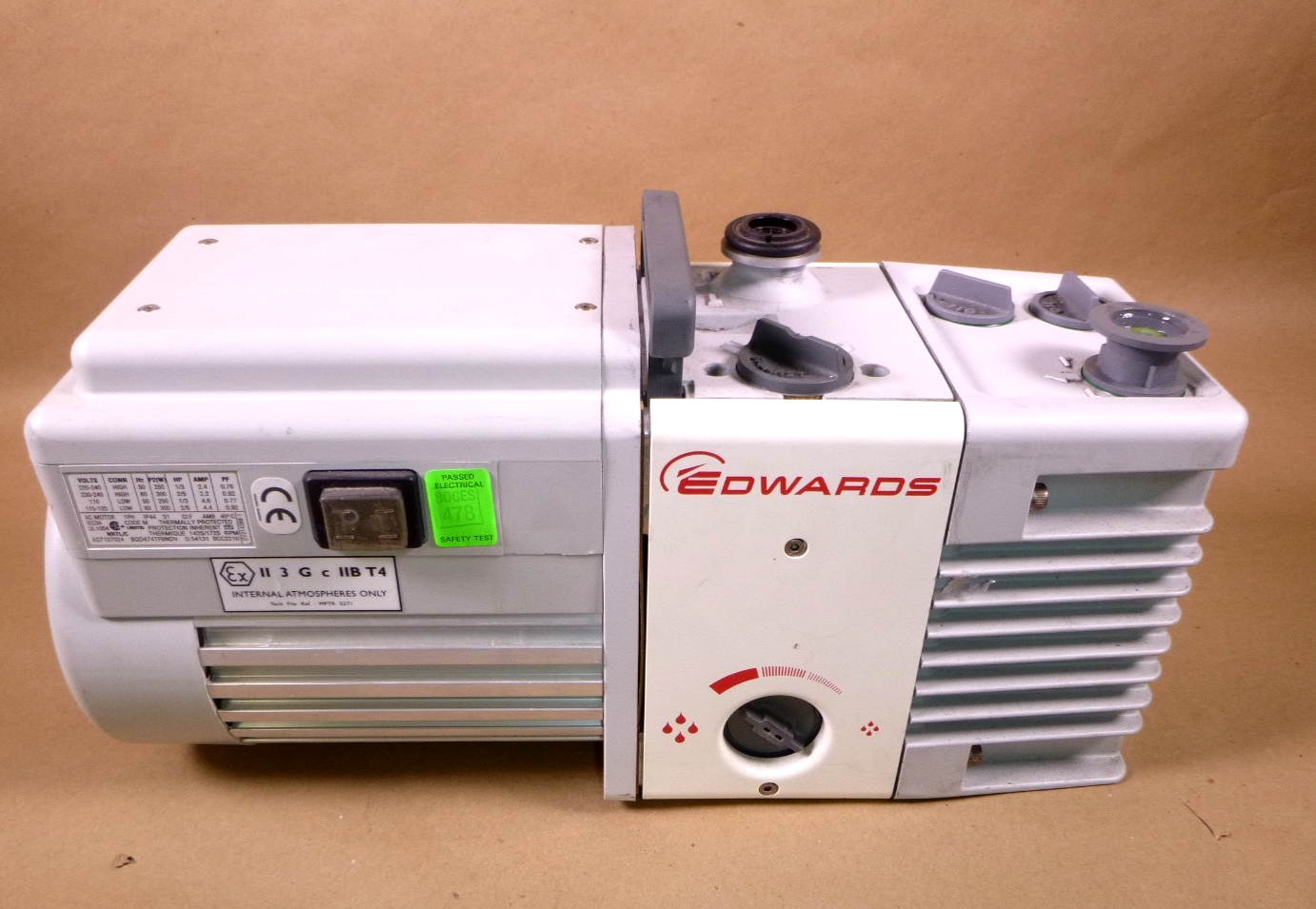 USED Edwards RV3 Rotary Vane Vacuum Pump (Missing The Mounting Base) Single Phase | Industrial Electric Motors, Pumps & Parts