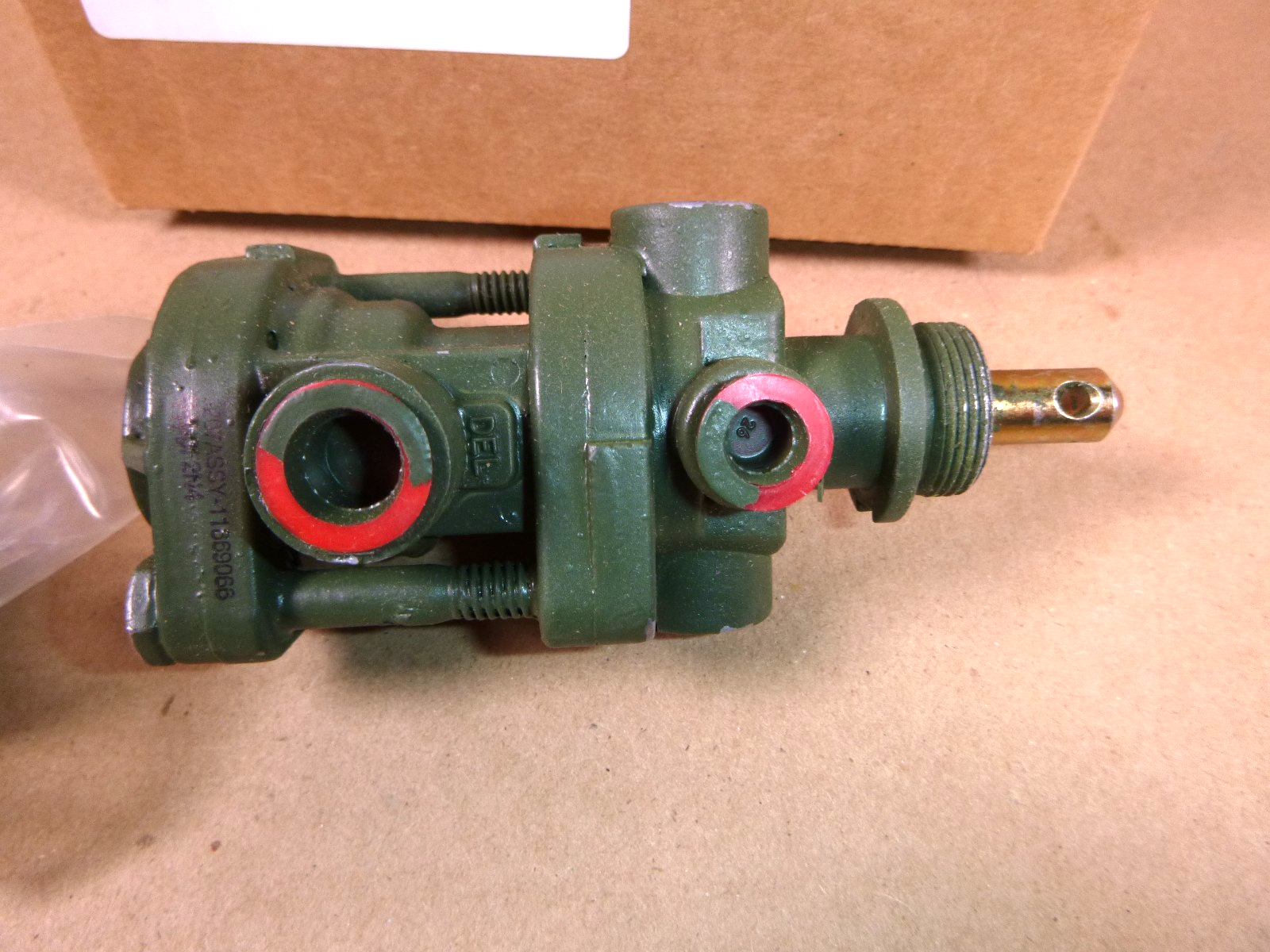 M813 M939 Dash Mount Valve Trailer Air Brake Control 11669066, 4810-01-107-9694 | Genuine M35 Military Truck Parts and M939 Cargo Truck Surplus Parts