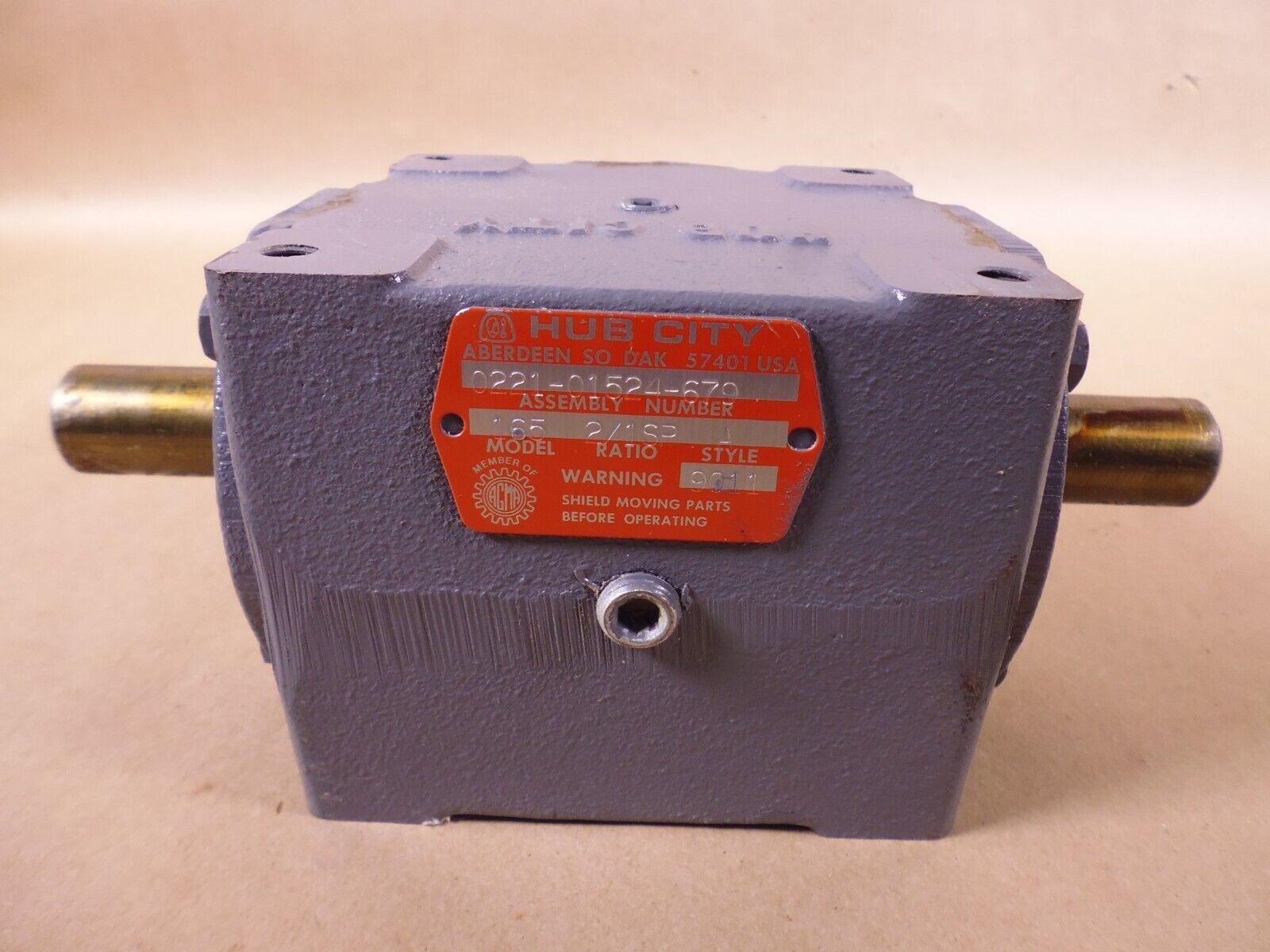 Hub City 0221-01524-679 Gear Speed Reducer Model 165 2:1 SP Style A | Industrial Electric Motors, Pumps & Parts