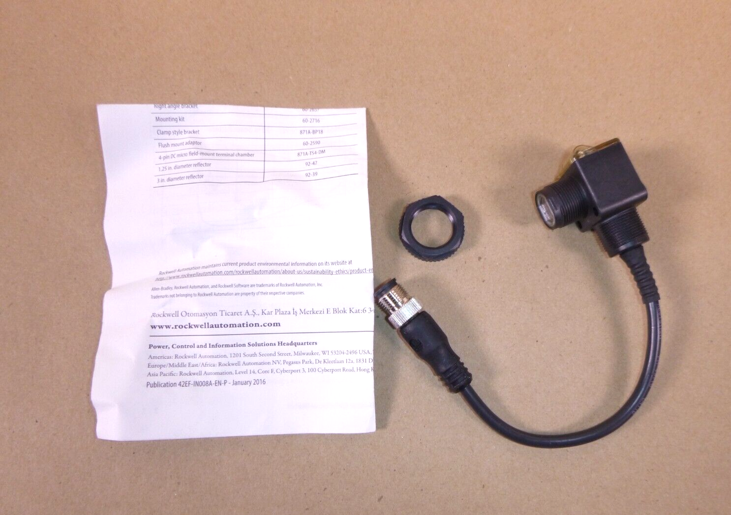 New Genuine Allen-Bradley 42EF-P2MPB-F4 Photoelectric Sensor, Series D | Electrical MRO Replacement Parts & Components and Commercial Electrical Supplies Company