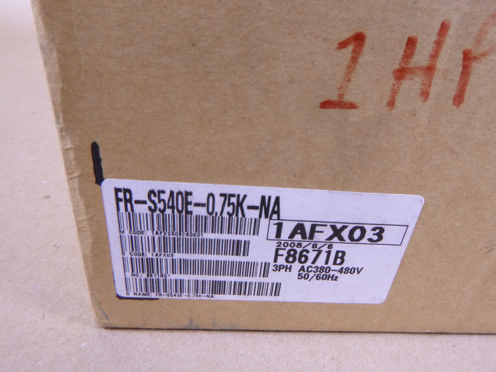 Mitsubishi FR-S540E-0.75K-NA Inverter 3-Phase 1HP AC Drive 380-480VAC | Electrical MRO Replacement Parts & Components and Commercial Electrical Supplies Company