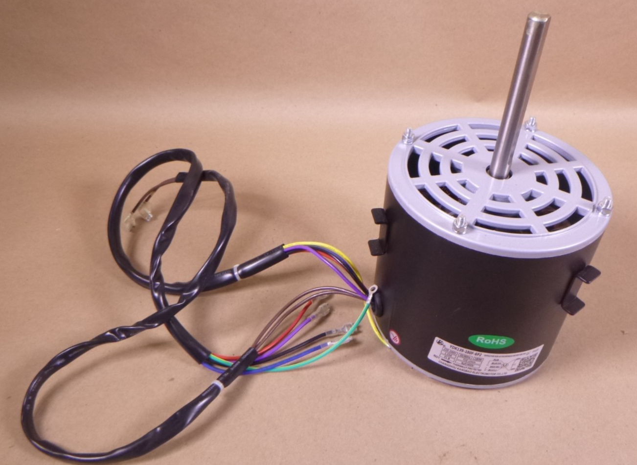 180W HVAC Blower Motor YDK139-180F-6P2 710 RPM 220-240V 6uF/450V Capacitor Run | Industrial Electric Motors, Pumps & Parts