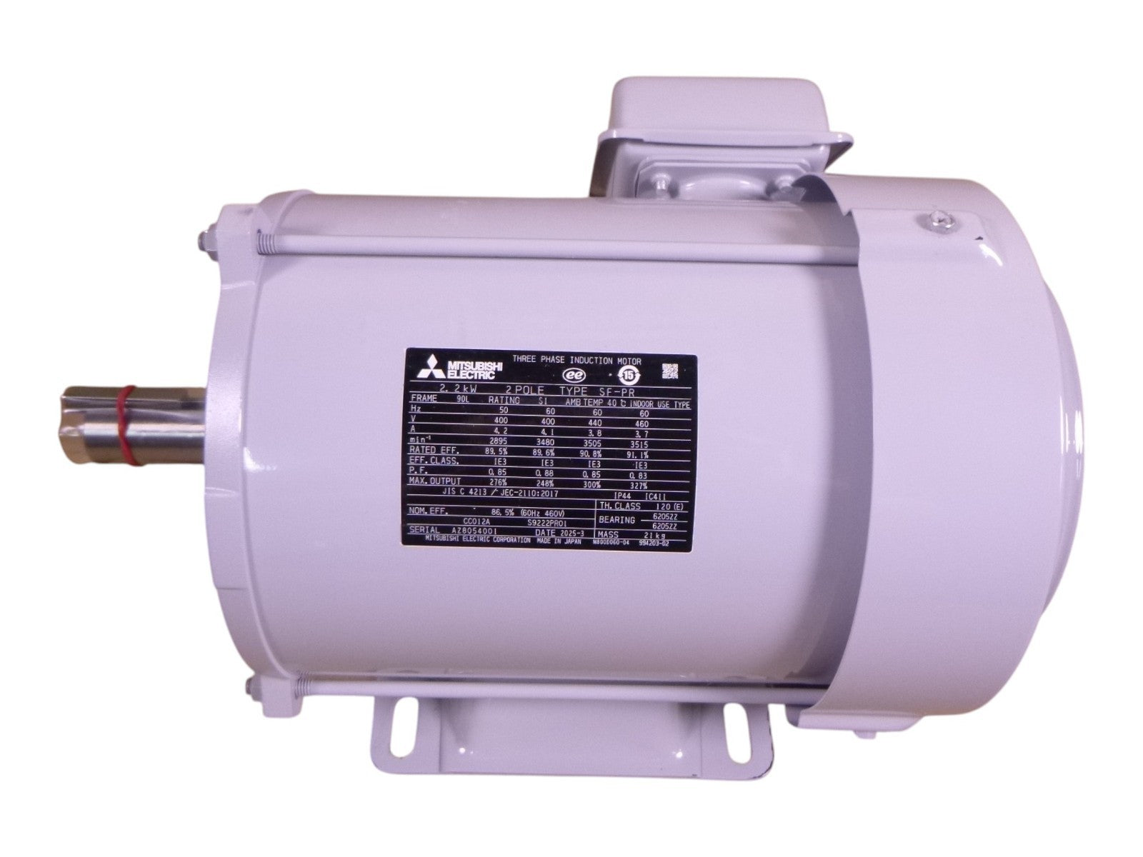 Mitsubishi SF-PR 2.2kw Three Phase Induction Motor 2-Pole 90L 400/440/460V