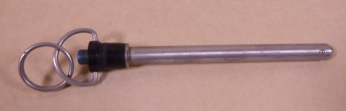 3/8" Shank x 4" Grip Length 17-4 Stainless Steel Ball Lock Quick Release Pin USA
