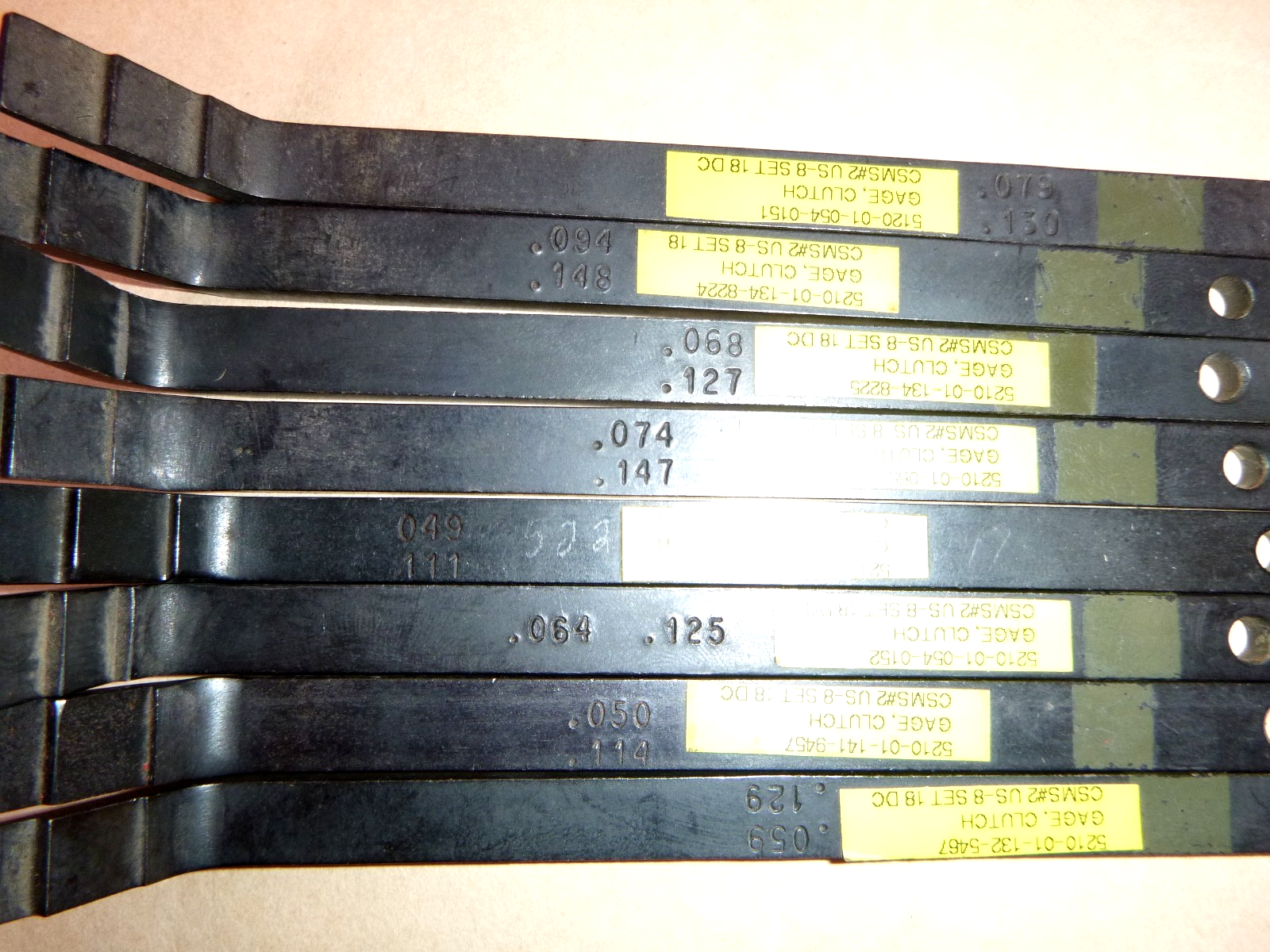 (Lot of 8) Kent Moore Tools Clutch Pack Clearance Gauge Assortment For Allison