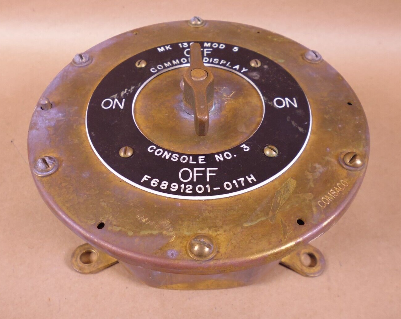 Naval Sea Marine F6891201-017H MK 130 MOD 5 On/Off Common Display Switch *UNTESTED* | Electrical MRO Replacement Parts & Components and Commercial Electrical Supplies Company