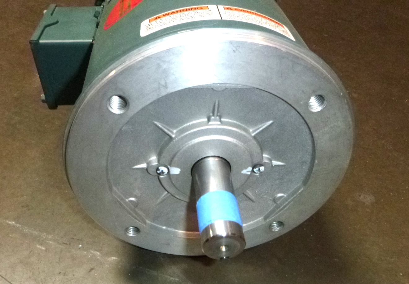 132080 New Leeson Electric Motor 5 HP, 3450 RPM,184TC, 208/230/460 V, TEFC, 3 Ph