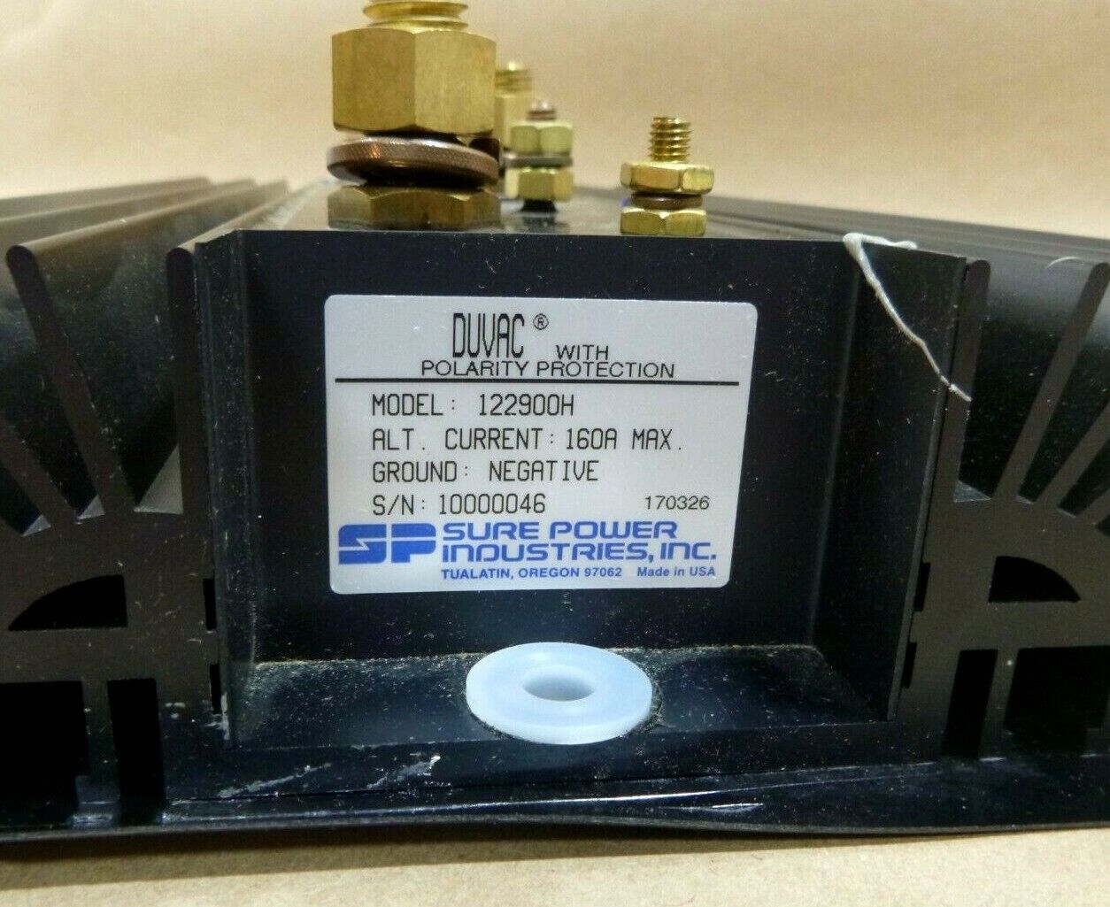 Duvac 12Vac - 24Vac 160 Amp Voltage Regulator, Parallel Circuit, Negative Ground | Electrical MRO Replacement Parts & Components and Commercial Electrical Supplies Company