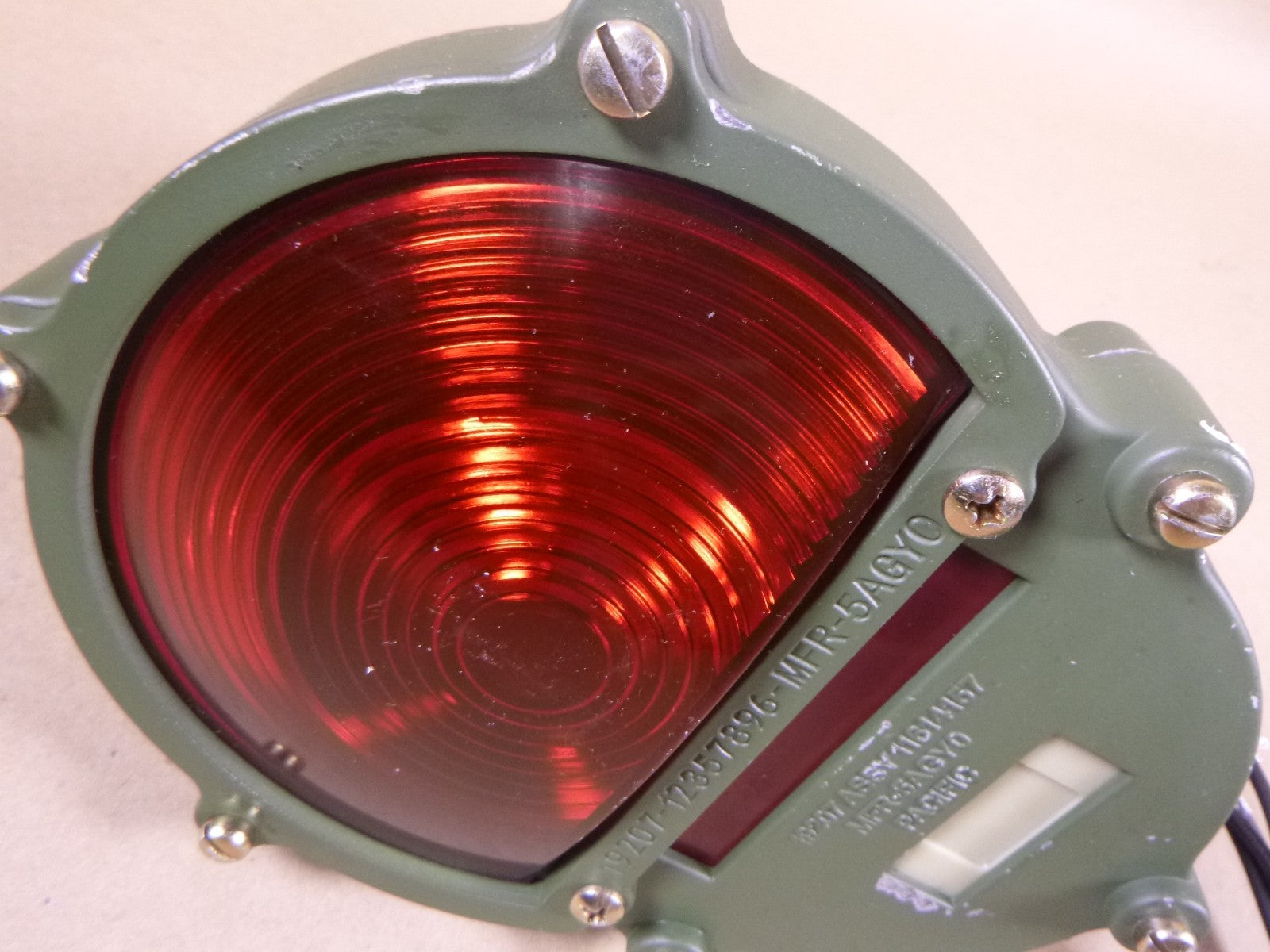 USGI Humvee M998 FMTV 24V 4 Wire Aluminum Stop Tail Light , Pacific 11614157 | Genuine FMTV Replacement Parts, LMTV Parts For Sale and Military Surplus Medium Tactical Vehicle Parts & Components