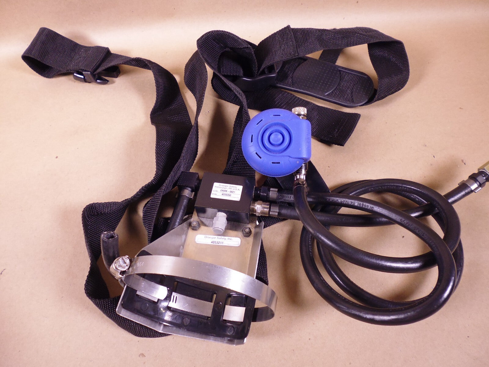Drager 4052486 ALE Breathing Apparatus w/ Mask + 4052413 Gauge 4052260 3339182 | Industrial MRO Tools and Replacement Industrial Equipment Components