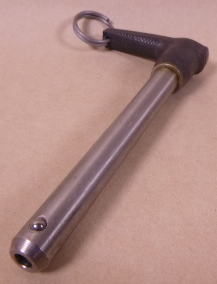 1/2" Shank x 4" Grip Length L Hdl Stainless Steel Quick Release Pin Avibank USA