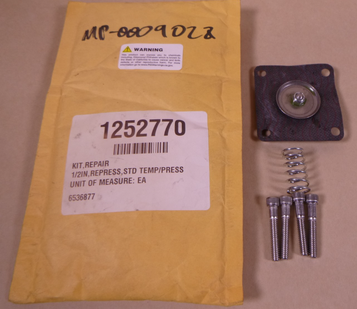 1252770 Valve Repair Kit , 1/2" , Repress , STD Temp/Press