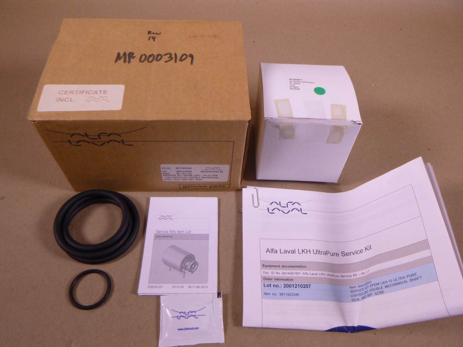9611922345 Alfa Laval Service Kit EPDM LKH-10 Ultra Pure Double Mechanical Shaft | Industrial MRO Replacement Parts, Manufacturing Machine Parts & Components, Heavy Equipment Parts Supplier