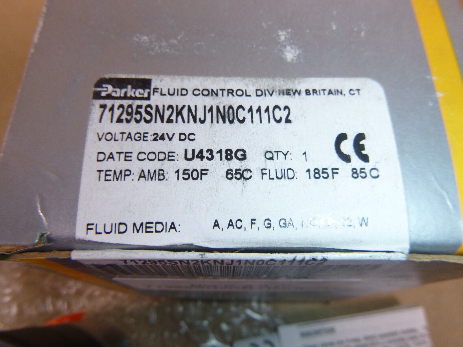71295SN2KNJ1N0C111C2 Parker 2 Way NO 1/4" Direct Acting Solenoid Valve 24 Volt | Electrical MRO Replacement Parts & Components and Commercial Electrical Supplies Company